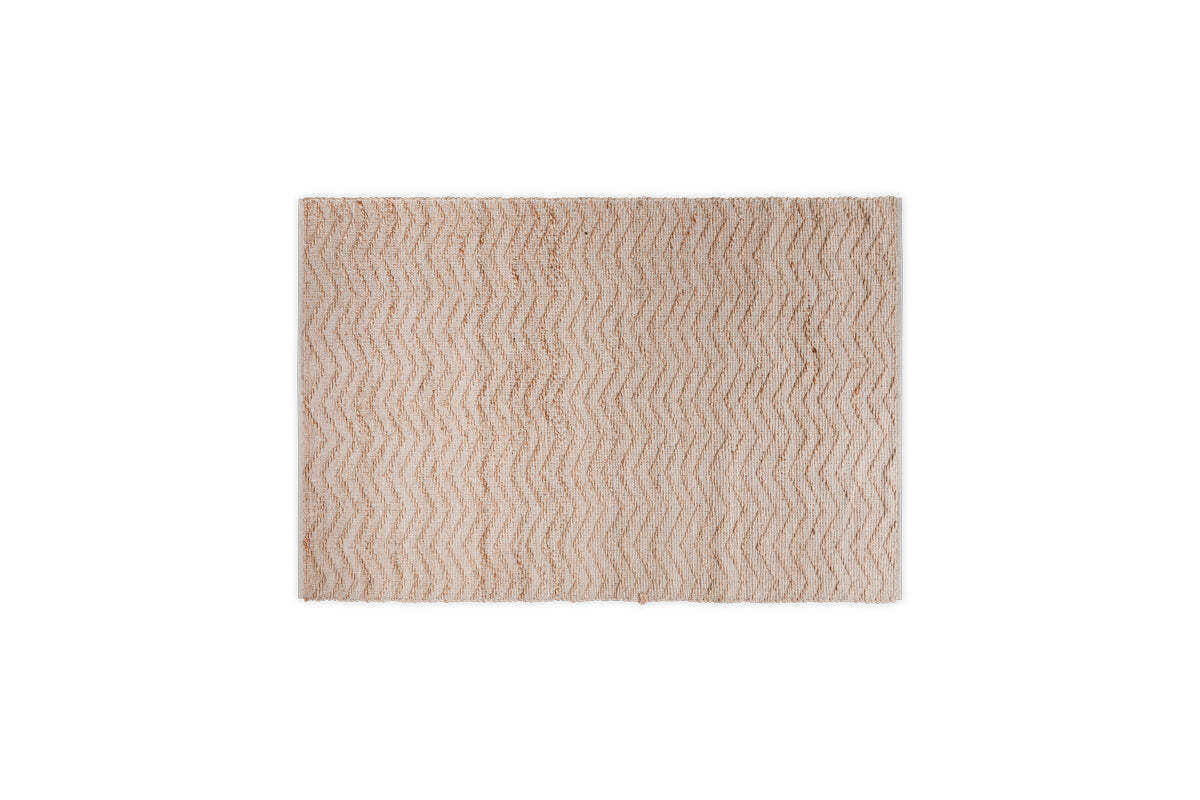 Nabami Chevron Jute Rug - Natural
