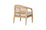 Nabhi Mango Wood & Cane Occasional Chair - Natural