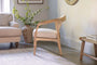 Nabhi Mango Wood & Cane Occasional Chair - Natural