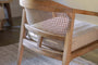 Nabhi Mango Wood & Cane Occasional Chair - Natural