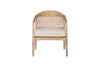 Nabhi Mango Wood & Cane Occasional Chair - Natural