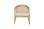 Nabhi Mango Wood & Cane Occasional Chair - Natural