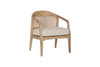 Nabhi Mango Wood & Cane Occasional Chair - Natural