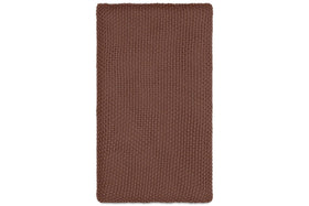 Nahan Moss Stitch Cotton Throw - Rust