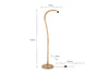 Namira Mango Wood Floor Lamp - Natural