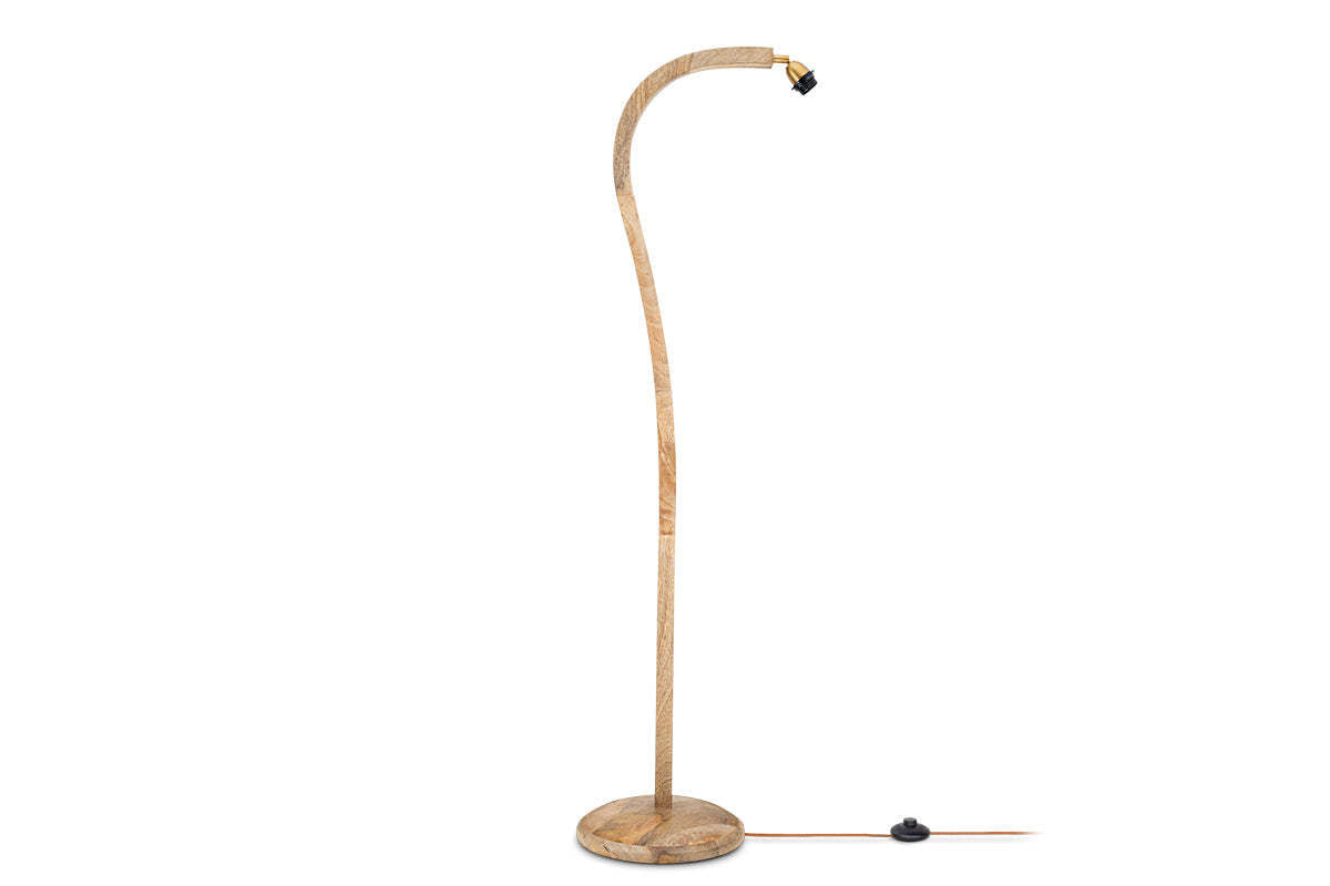Namira Mango Wood Floor Lamp - Natural