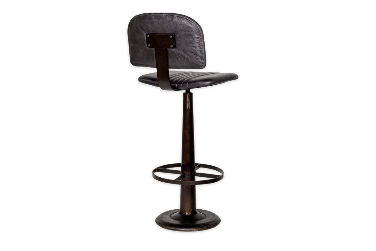 Narwana Bar Chair - Aged Black