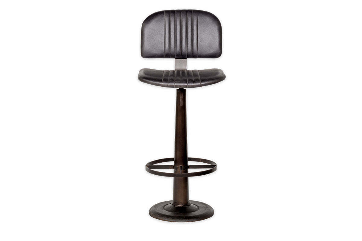 Narwana Bar Chair - Aged Black