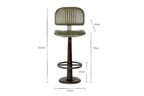 Narwana Bar Chair - Rich Green