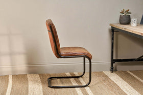 Narwana Leather Desk Chair - Aged Tan