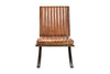 Narwana Ribbed Leather Lounger - Aged Tan