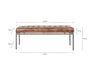 Nasan Leather Upholstered Bench