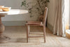 Nayan Leather & Jute Dining Chair - Tan