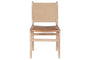 Nayan Leather & Jute Dining Chair - Tan