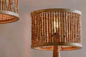 Neela Mango Wood Lampshade - Natural