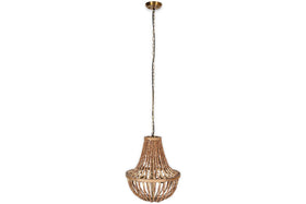 Neela Mango Wood Pendant - Natural