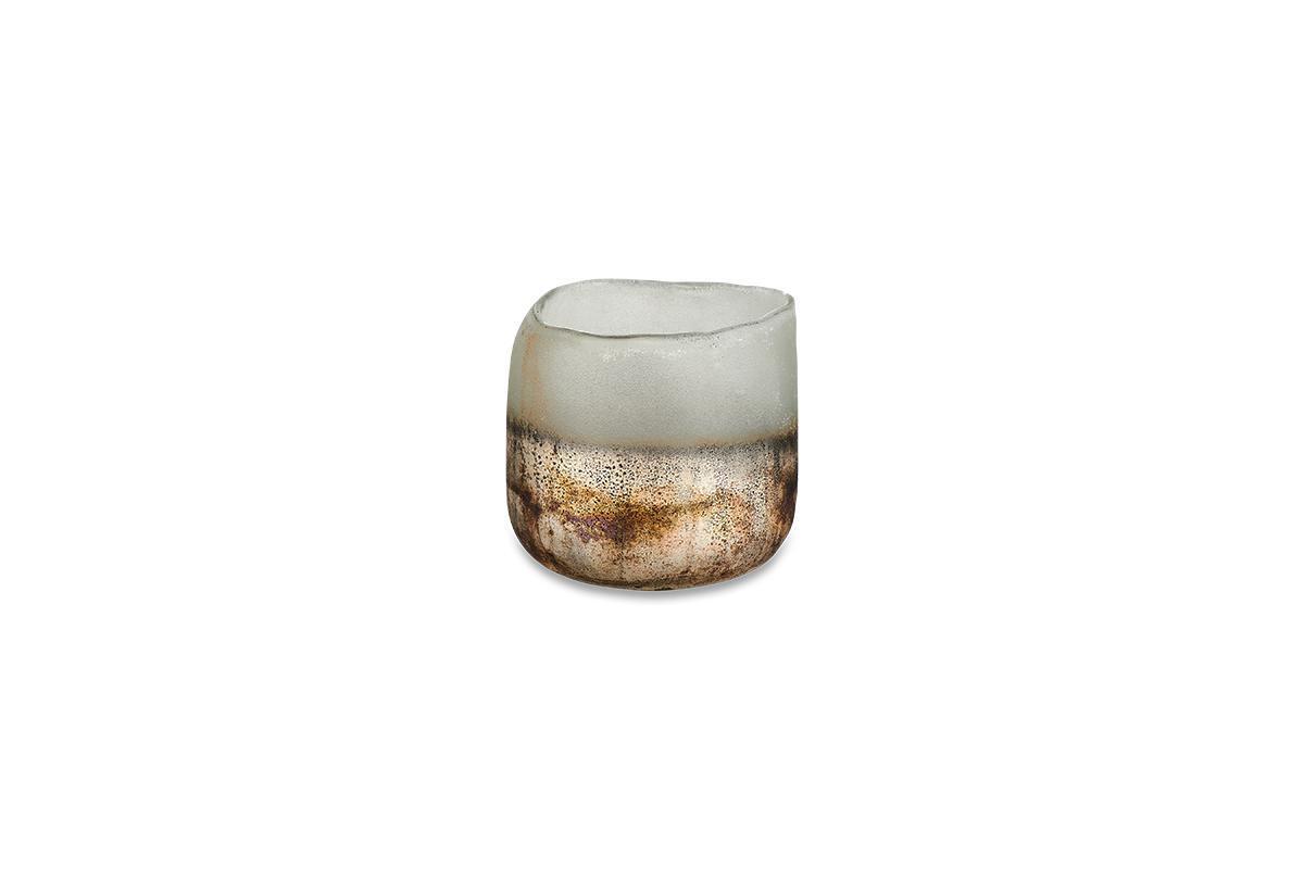 Ngolo Tealight Holder - Aged Smoke