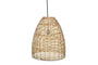 Noko Natural Wicker Conical Pendant - Small