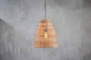 Noko Natural Wicker Conical Pendant - Small