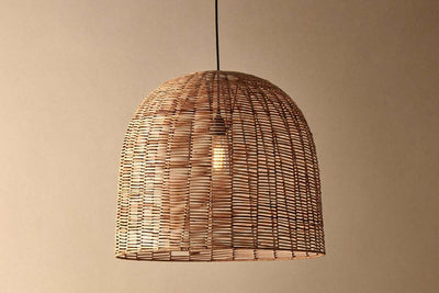 Noko Wicker Dome Pendant - Large
