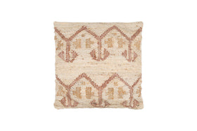 Nuvali Cotton & Jute Cushion Cover - Rust