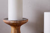 Omari Mango Wood Candlestick - Natural-Trade nkuku