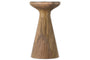 Omari Mango Wood Candlestick - Natural-Trade nkuku