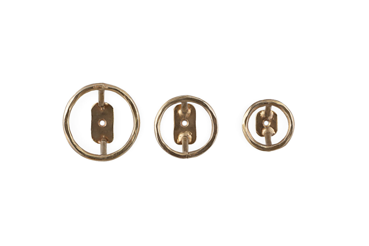 Olani Bathroom Hooks - Antique Brass - (Set of 3)-Trade nkuku