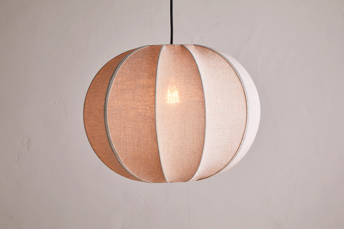 Orisa Linen Lampshade - Off White-Trade nkuku