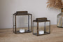 Obi Mini Table Lantern - Antique Brass
