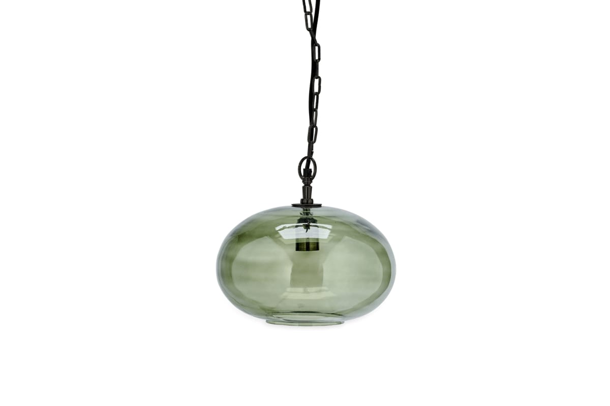 Otoro Recycled Glass Pendant - Green - Small Round