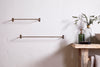 Olani Bathroom Hanging Rail - Antique Brass-Trade nkuku