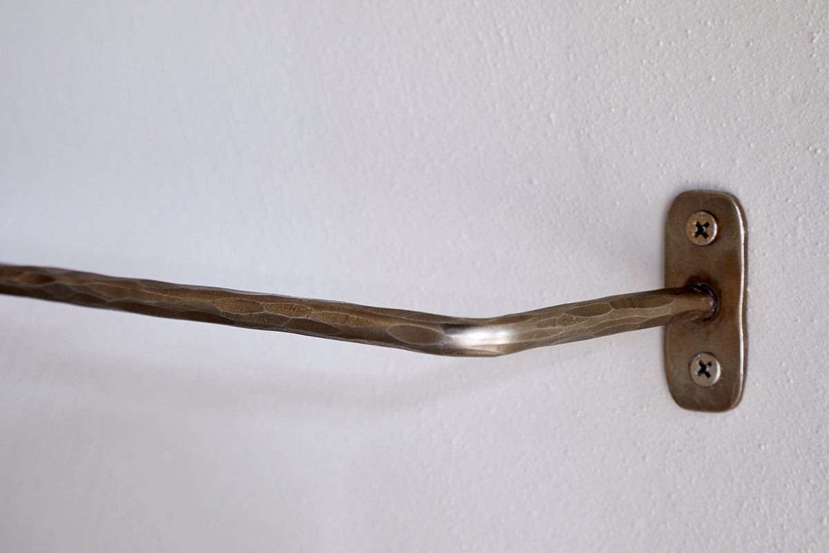 Olani Bathroom Hanging Rail - Antique Brass-Trade nkuku