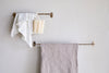 Olani Bathroom Hanging Rail - Antique Brass-Trade nkuku