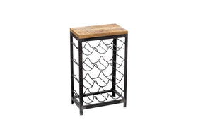 Obra Industrial Wine Rack - Mango Wood & Iron - Small