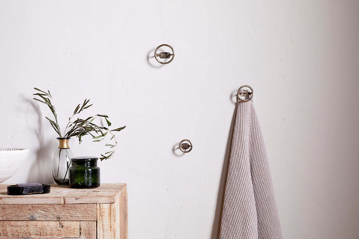 Olani Bathroom Hooks - Antique Brass - (Set of 3)