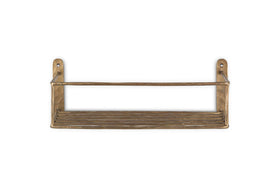 Olani Bathroom Shelf - Antique Brass