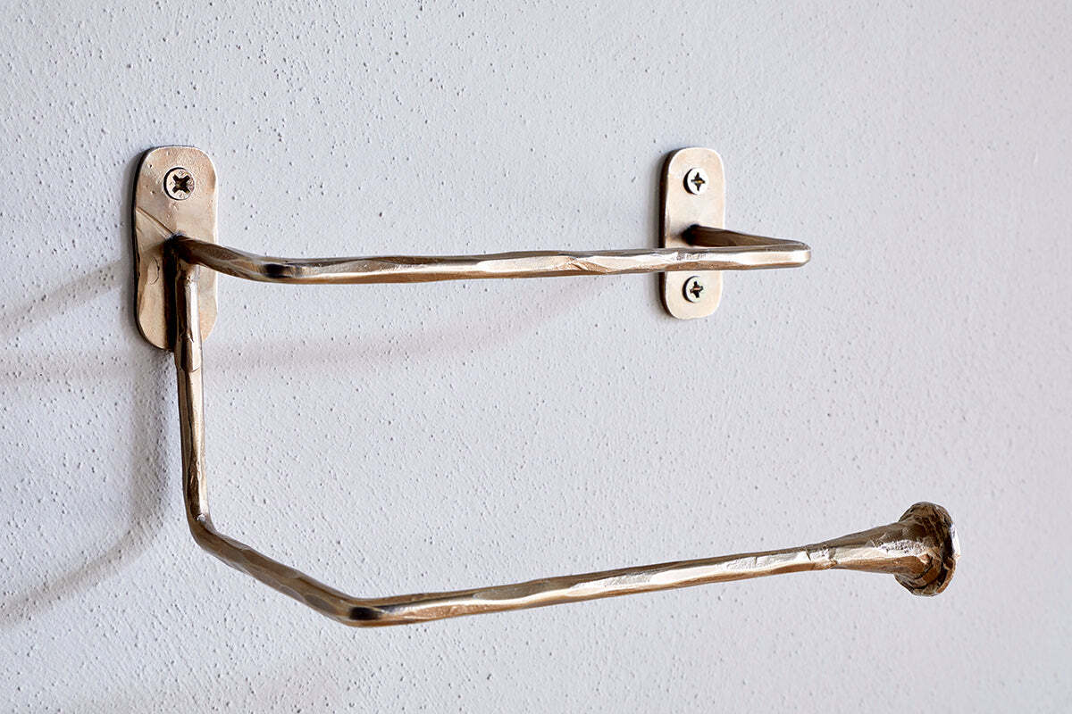 Olani Toilet Roll Holder - Antique Brass