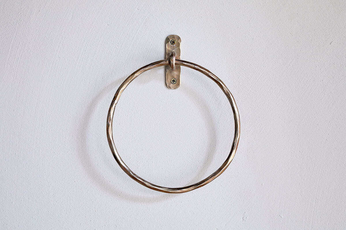 Olani Towel Ring - Antique Brass