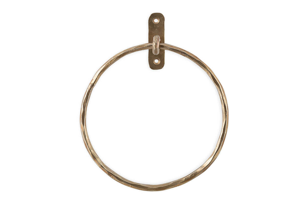 Olani Towel Ring - Antique Brass