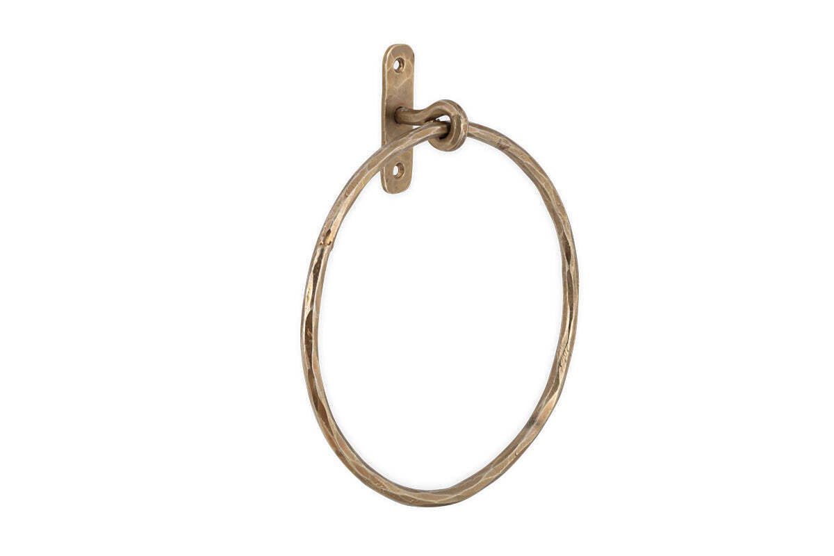 Olani Towel Ring - Antique Brass