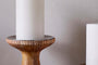 Omari Mango Wood Candlestick - Natural