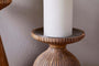 Omari Mango Wood Candlestick - Natural