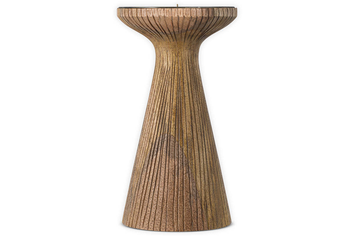 Omari Mango Wood Candlestick - Natural