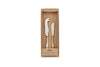 Osko Cheese & Butter Knife Set - Brushed Gold (Set of 2)