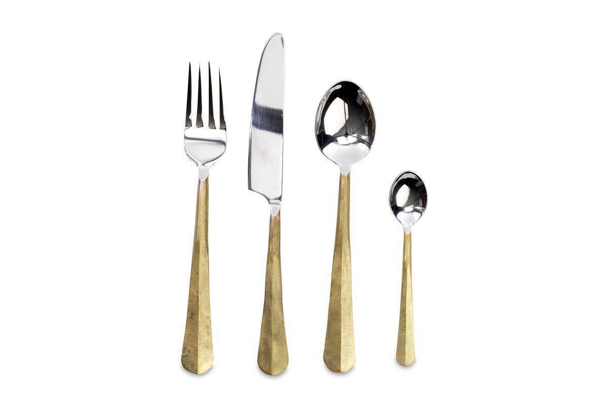 Osko Cutlery Set - Brushed Gold (Set of 16)