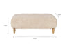 Otas Teddy Ottoman - Off White