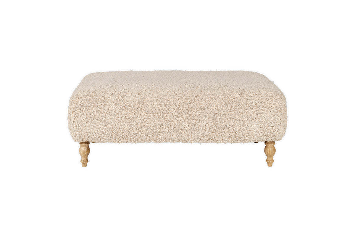 Otas Teddy Ottoman - Off White