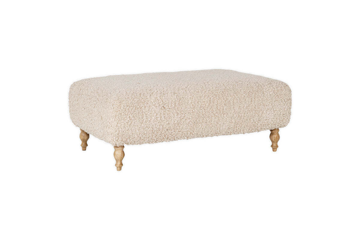 Otas Teddy Ottoman - Off White