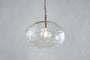 Otoro Recycled Glass Pendant - Clear - Large Round